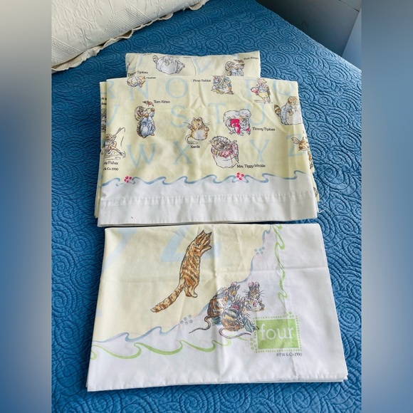 Canon vintage Beatrix Potter Alphabet Storybook Characters 3 peace, twin set - Picture 7 of 8